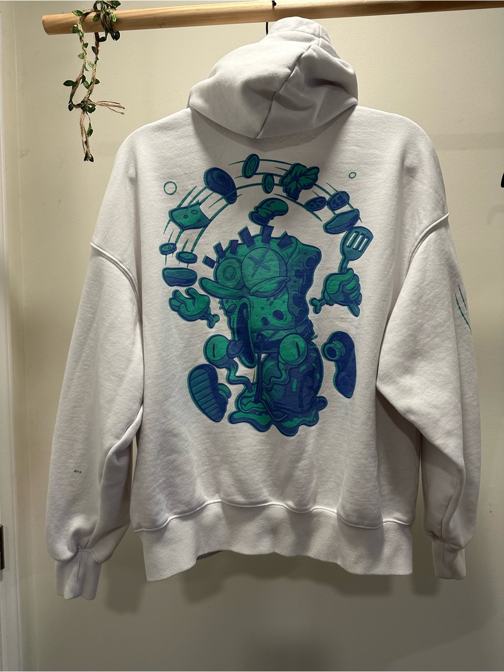 Men’s / Unisex M | H&M x Nickelodeon SpongeBob Zombie Slime Graphic Hoodie